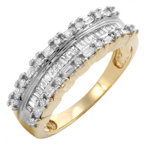.50CT GENUINE DIAMOND CHANNEL RING SOLID 10K GOLD